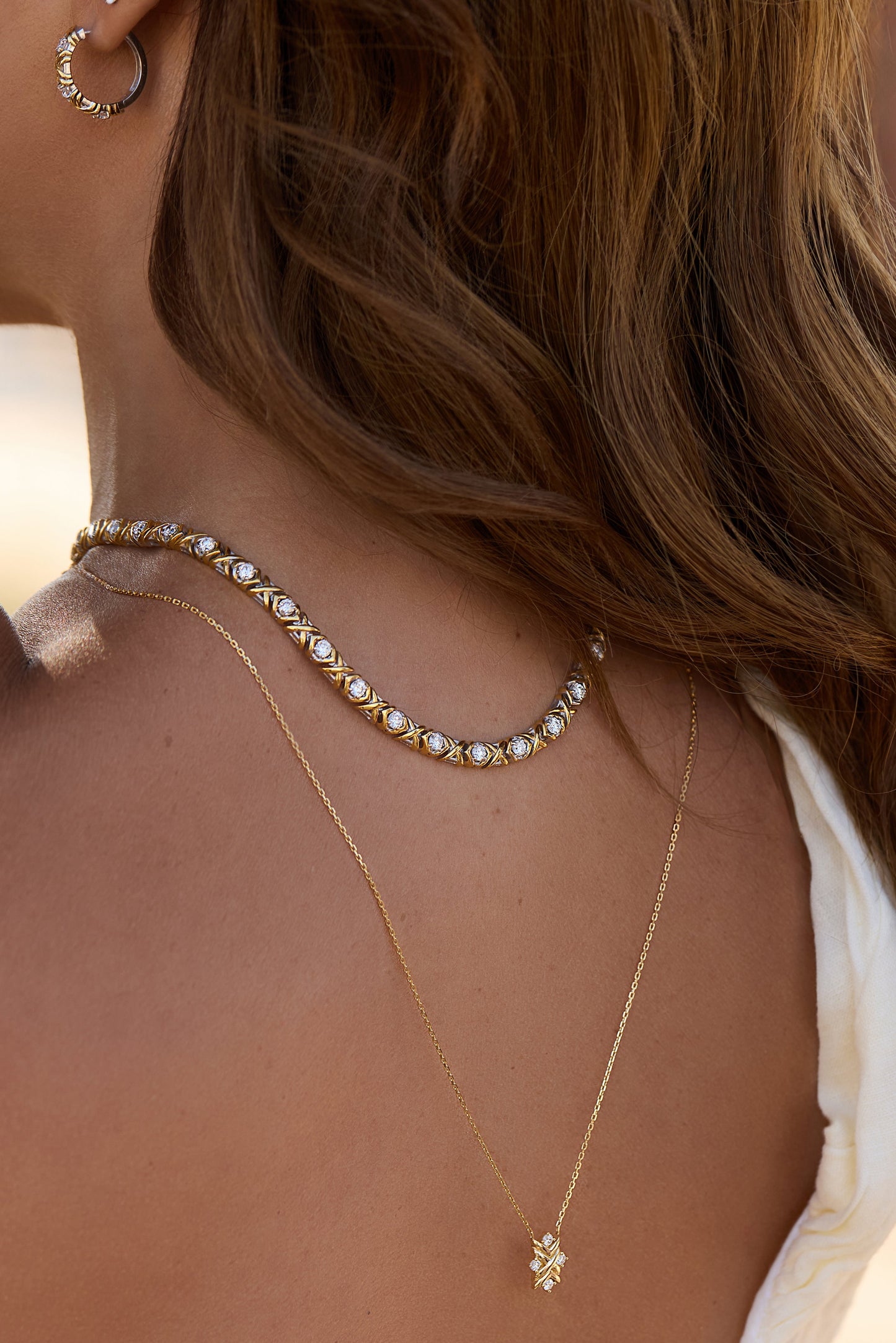 Nostalgia Chunky Tennis Necklace