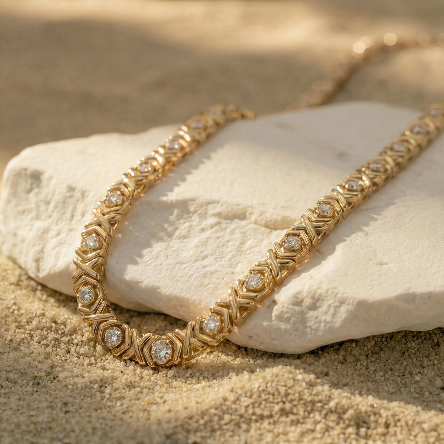 Nostalgia Chunky Tennis Necklace